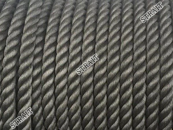 High strength round wire PP (polypropylene) cable - three strands